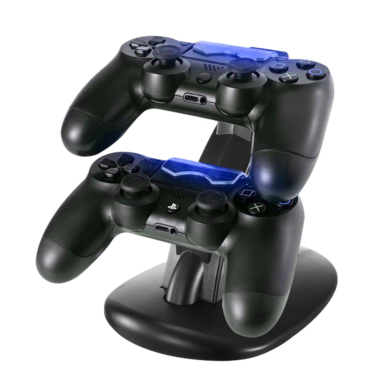 Charging Dock Station Dual Micro USB Charger Stand For PS4 Pro-PS4 Slim Gamepad Controller Handle Charging Station With Blue Indicator Game Lovers