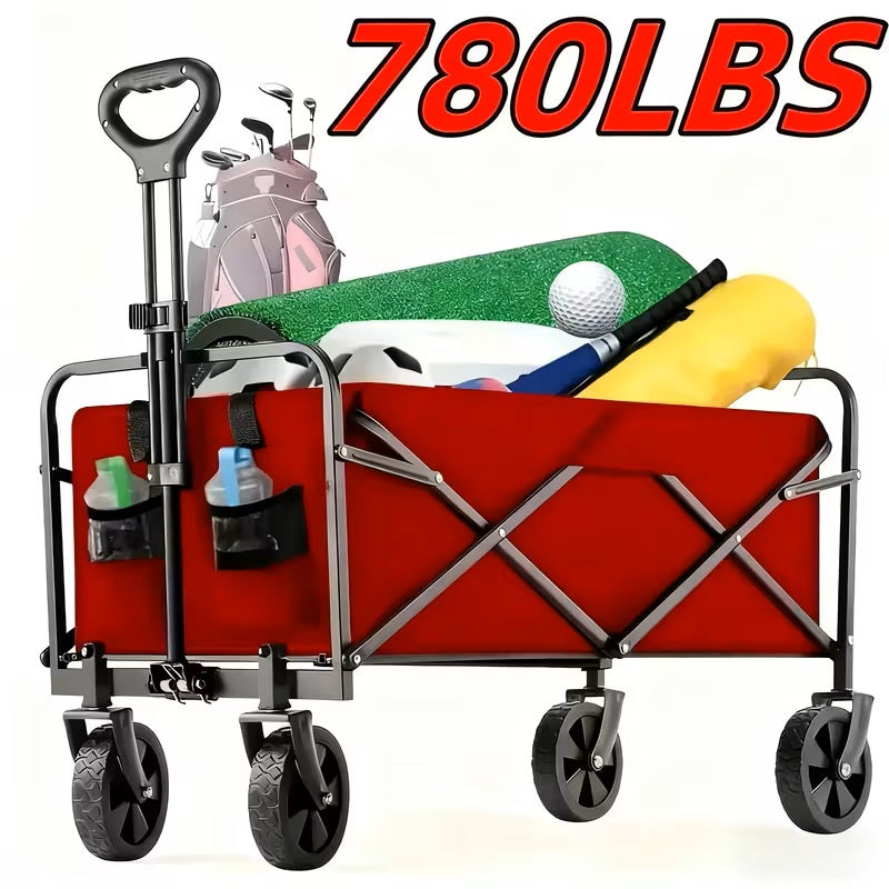 Foldable Utility Wagon - Heavy-Duty All-Terrain Cart (780 Lb) BSDSB
