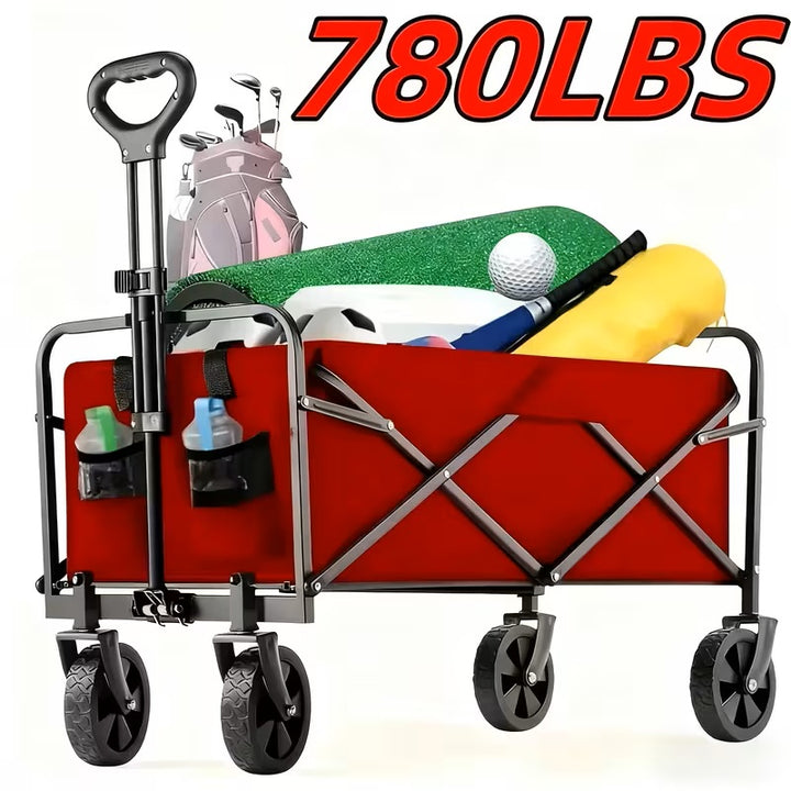Foldable Utility Wagon - Heavy-Duty All-Terrain Cart (780 Lb) BSDSB