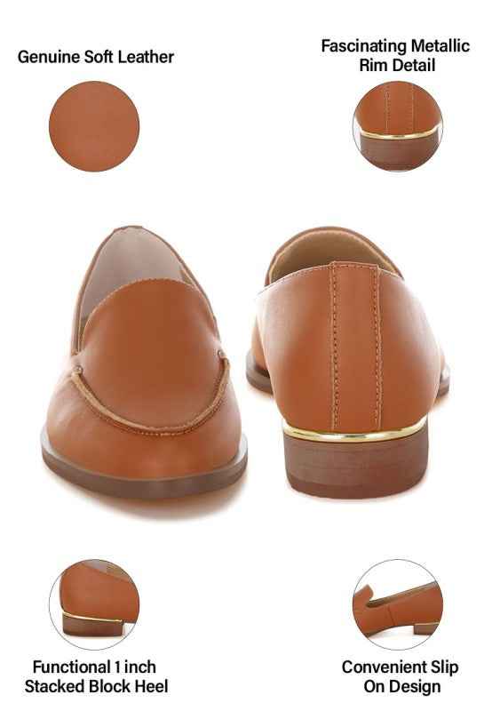 Anna Suede Leather Loafers