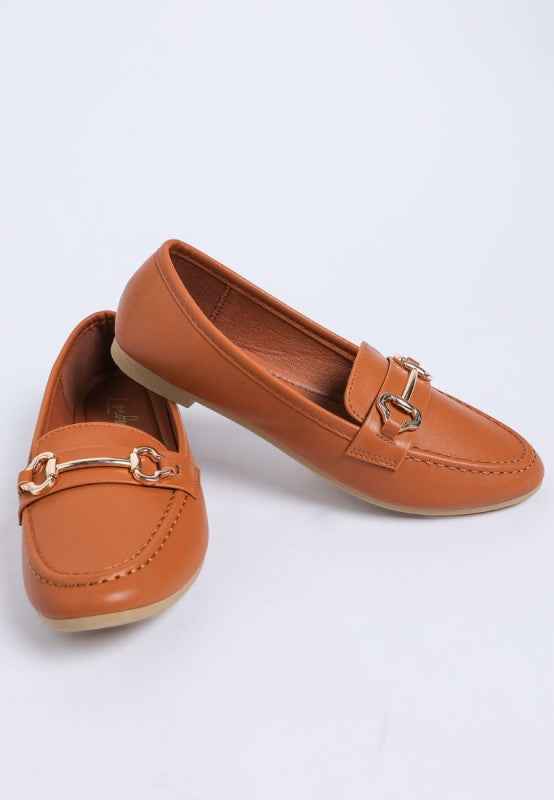 Pingle Horsebit Faux Leather Loafers