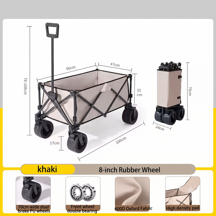 330 lb all-terrain folding utility wagon – product image 20