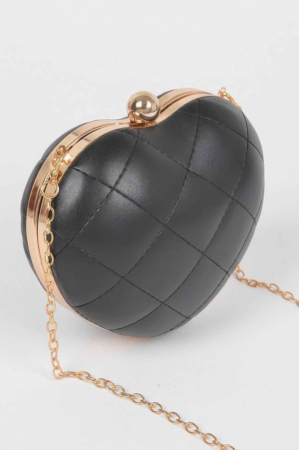 Quilted Heart Crossbody Bag