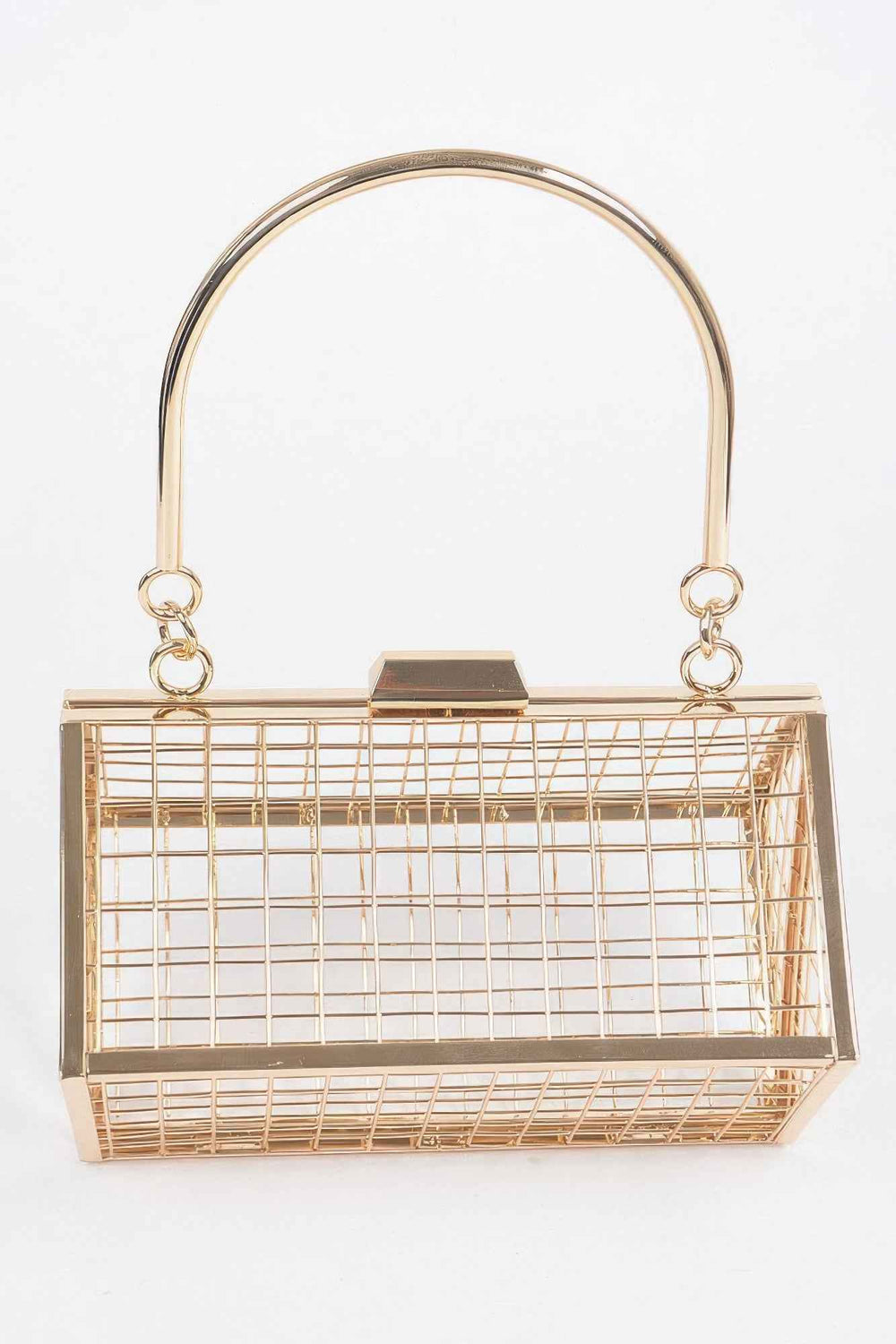 Metal Wire Cube Clutch