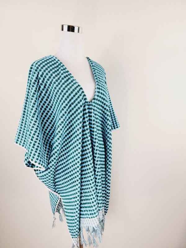 One Size Everyday Cover Up Towel – Beach Perfect , Pom Pom B