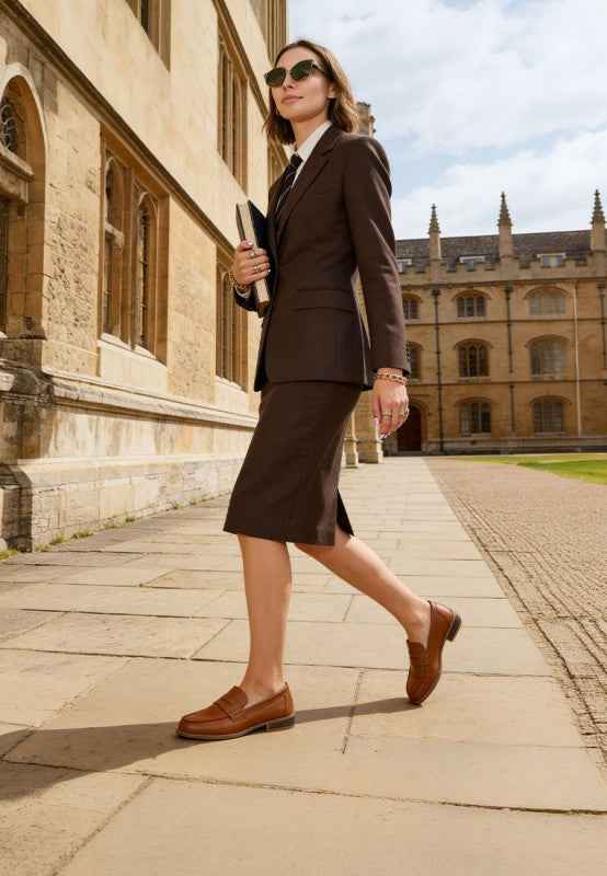 Reiga Low Block Heel Loafers
