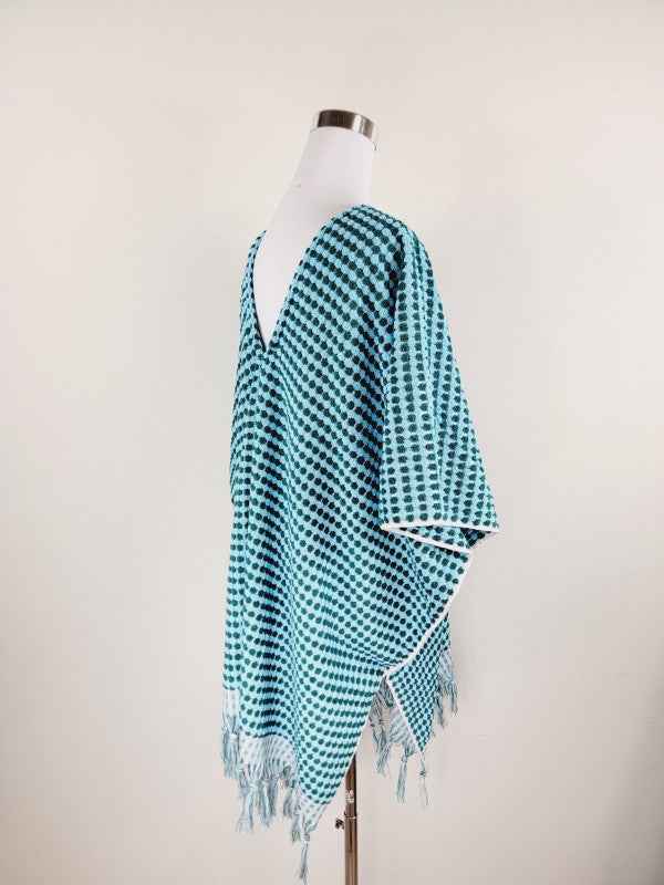 One Size Everyday Cover Up Towel – Beach Perfect , Pom Pom B