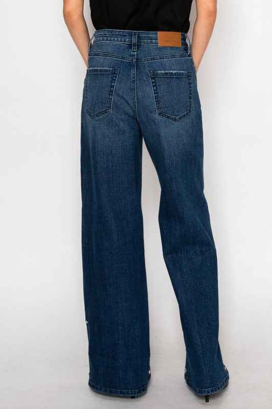 Athena Inseam Transfer High Rise A-Wide Jeans