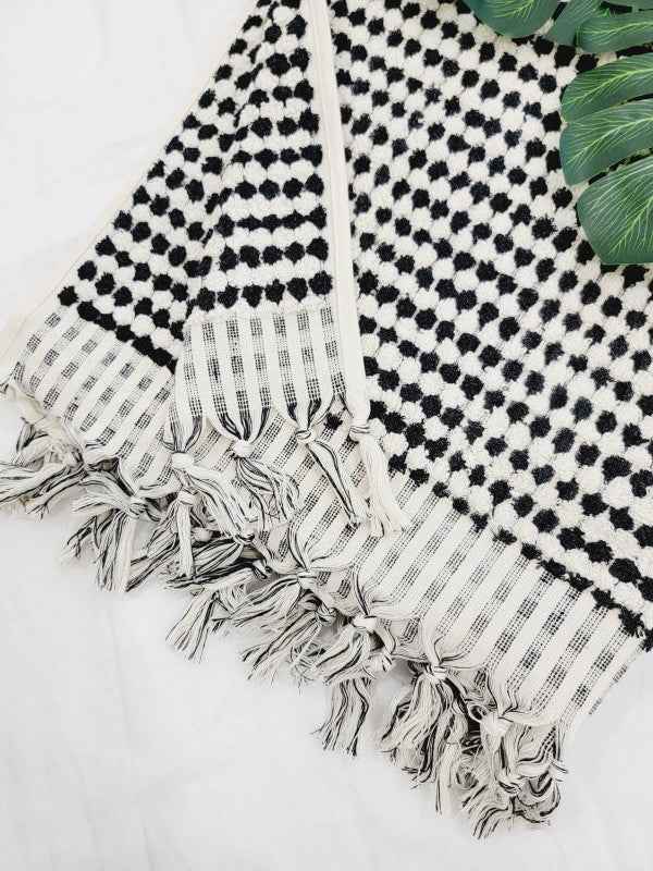 Bath Towels, Organic Turkish Cotton Pom Pom Towels