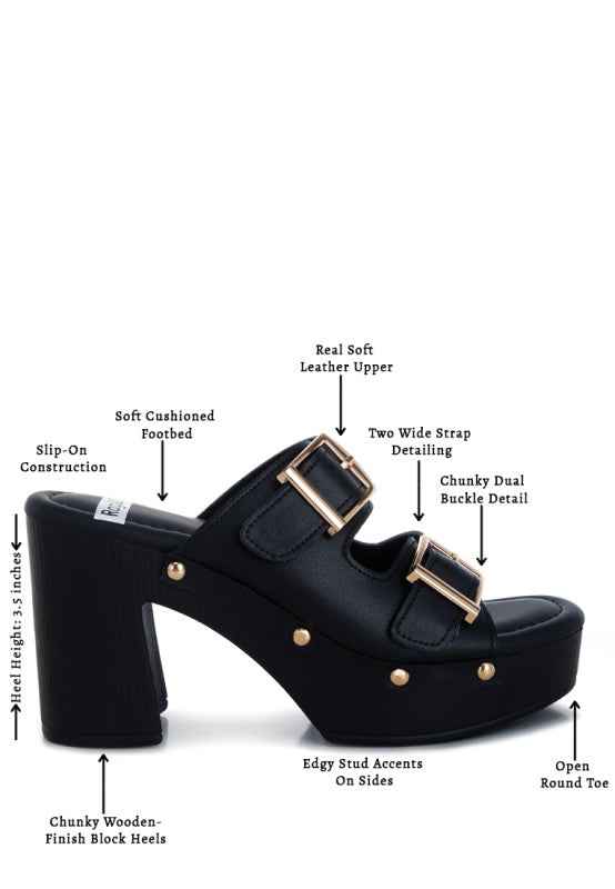 Kenna Dual Buckle Strap Sandals