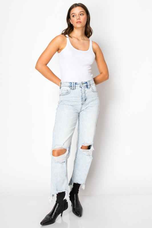 Raelynn Tummy Control High Rise Modern Wide Jeans