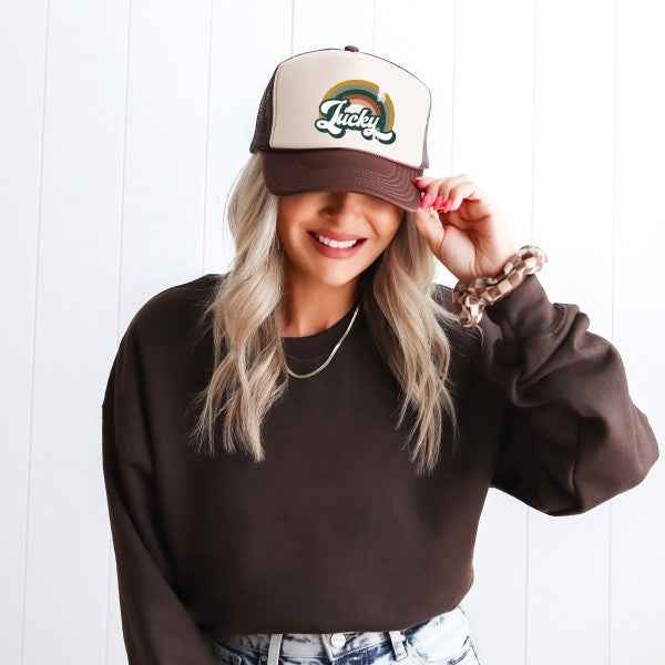 Lucky Rainbow Foam Trucker Hat