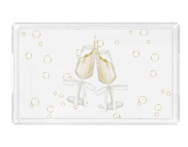 Something Blue Acrylic Trinket Tray with 4 Interch