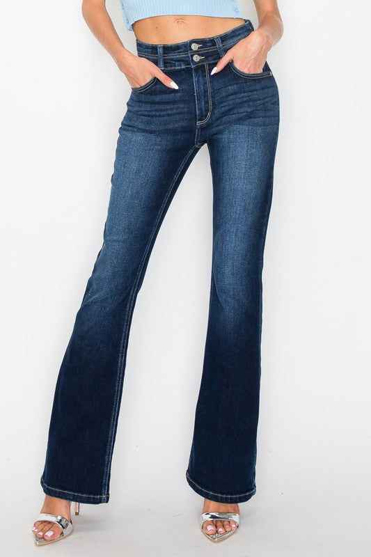 JULIA *Tummy Control* DOUBLE BUTTON High Rise Boot