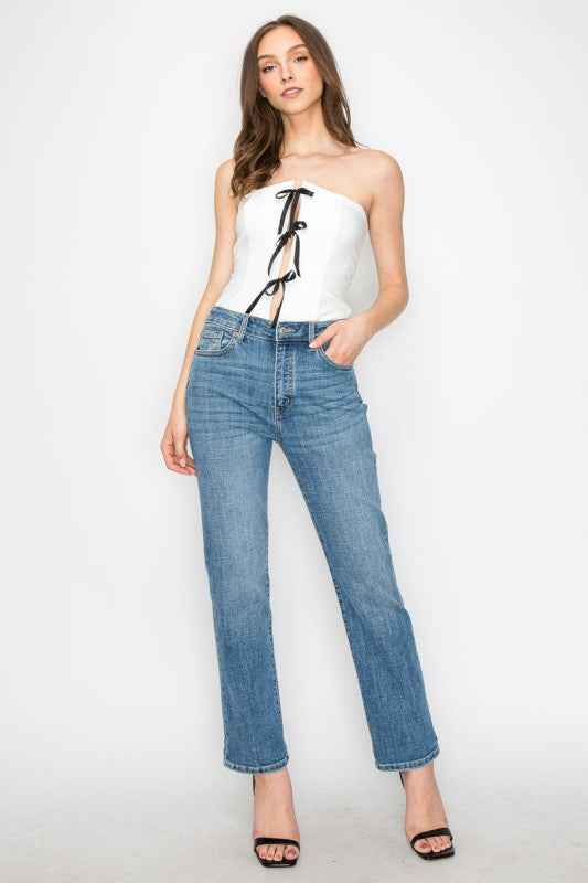 AT2010STMT - Tummy Control High Rise Slim Straight