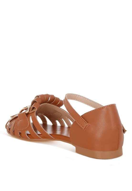 Ramita Horsebit Fringe Flat Sandals