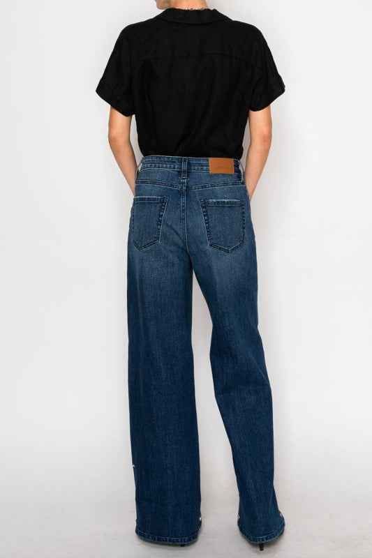 Athena Inseam Transfer High Rise A-Wide Jeans