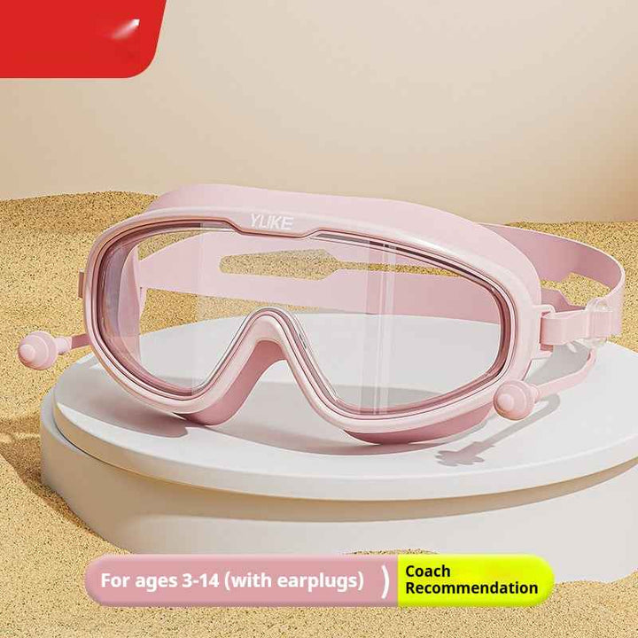 Children's Swimming Goggles With High Waterproof Anti Fog And Nose Protection Integrated Design