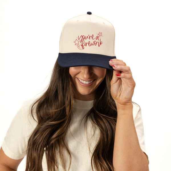 You're A Firework Canvas Trucker Hat