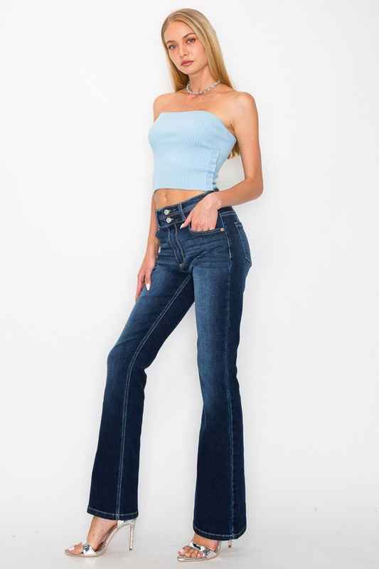 JULIA *Tummy Control* DOUBLE BUTTON High Rise Boot