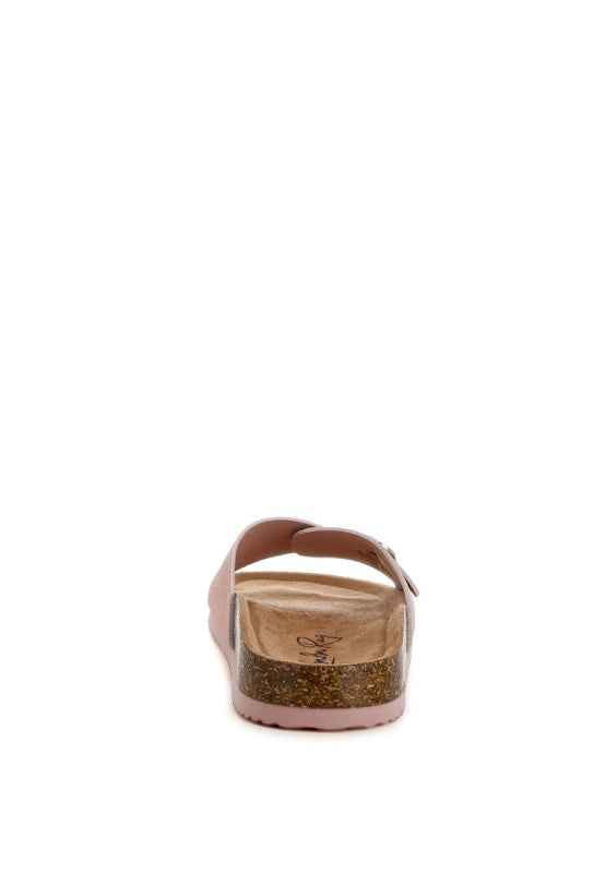 Aranda Buckled Slide-On Sandals