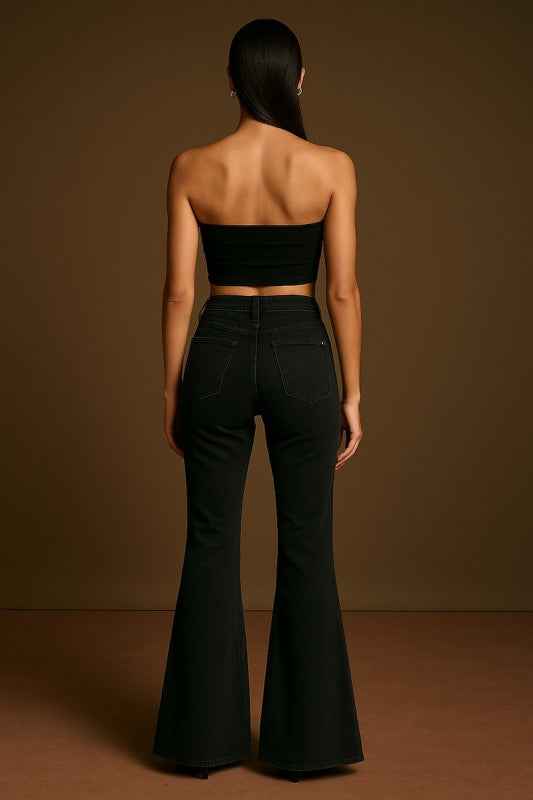 Suede Bell Bottom in Copper