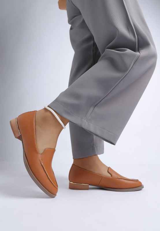Anna Suede Leather Loafers