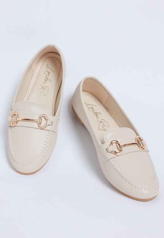 Pingle Horsebit Faux Leather Loafers