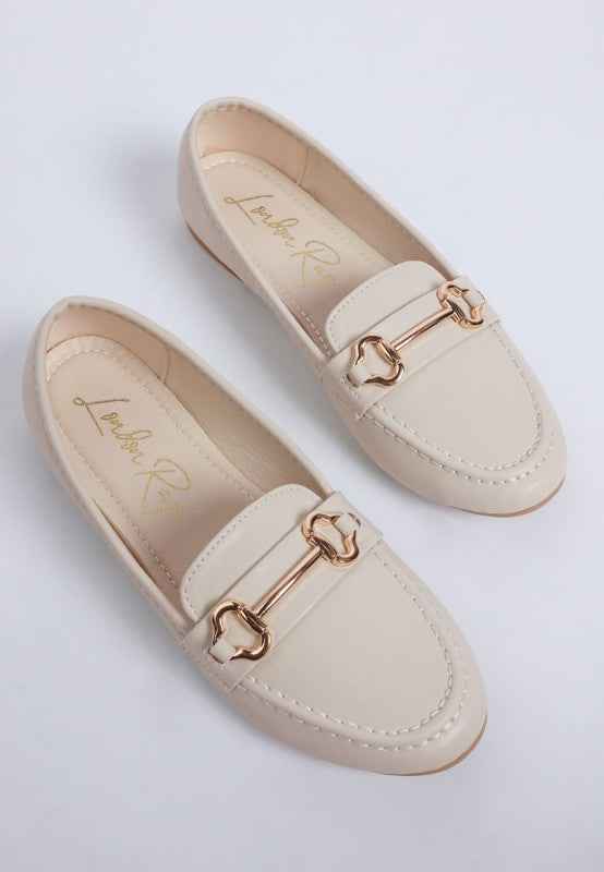 Pingle Horsebit Faux Leather Loafers