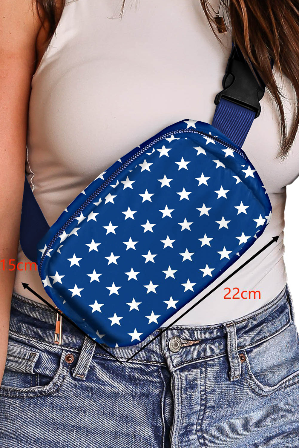 Bluing Independent Day Flag Star Printed Crossbody Bag Dear-Lover Dropshipping