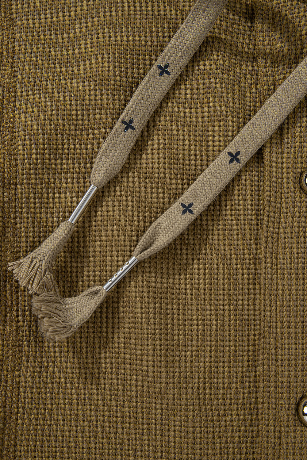 Jungle Green Quilted Textured Patchwork Loose Fit Hooded Jacket Dear-Lover Dropshipping