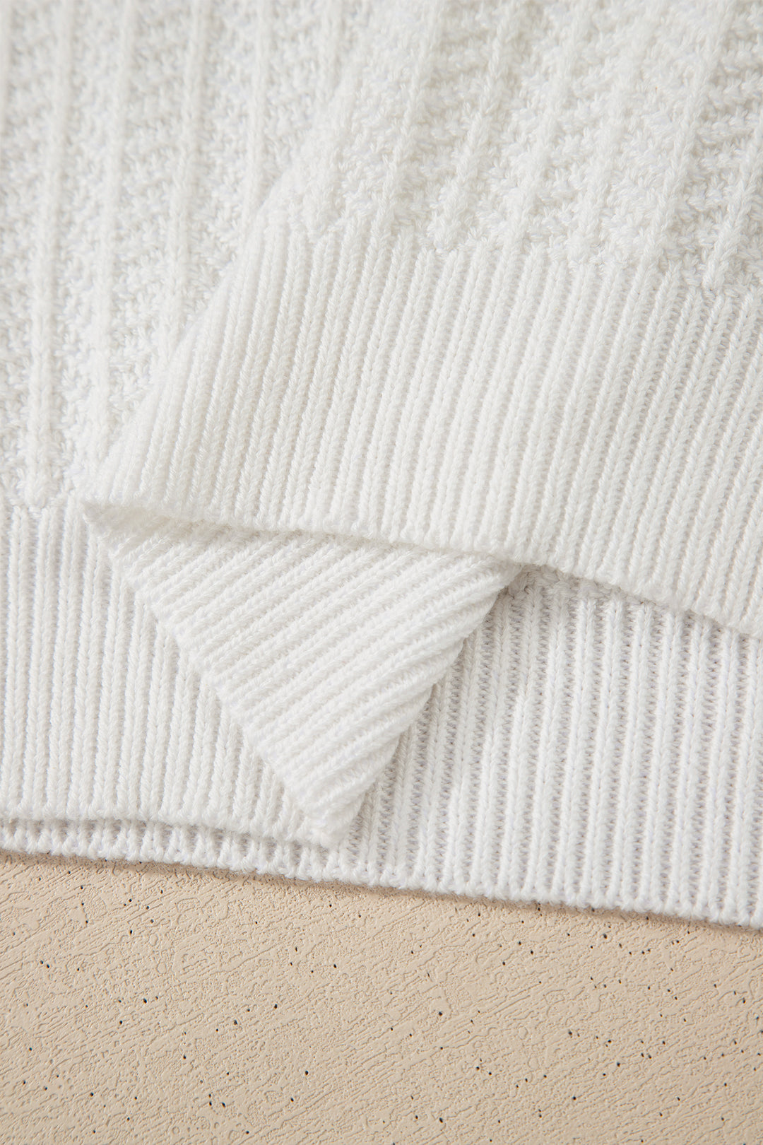 White Lets Play Rugby Pattern Textured Knit Casual Shift Sweater Vest Dear-Lover Dropshipping