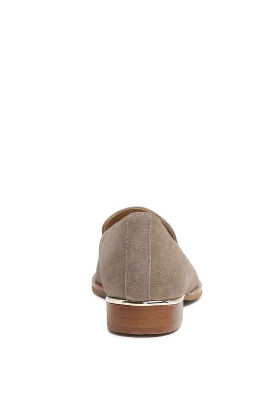 Anna Suede Leather Loafers