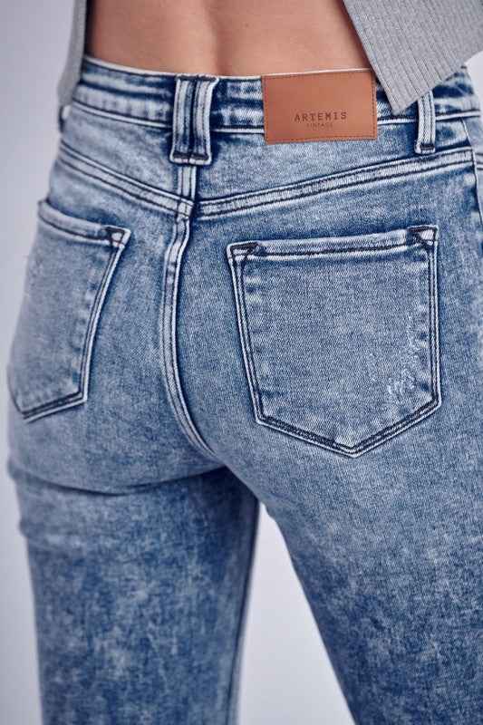AT1026FLM High Rise Stretch Flare Jeans