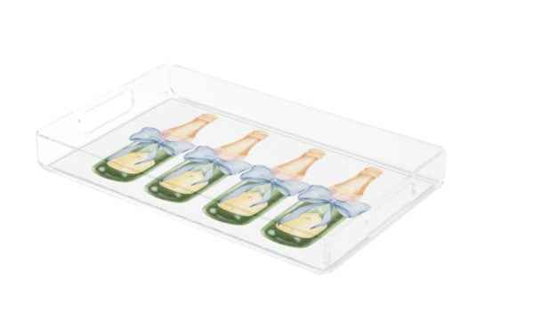 Something Blue Acrylic Trinket Tray with 4 Interch