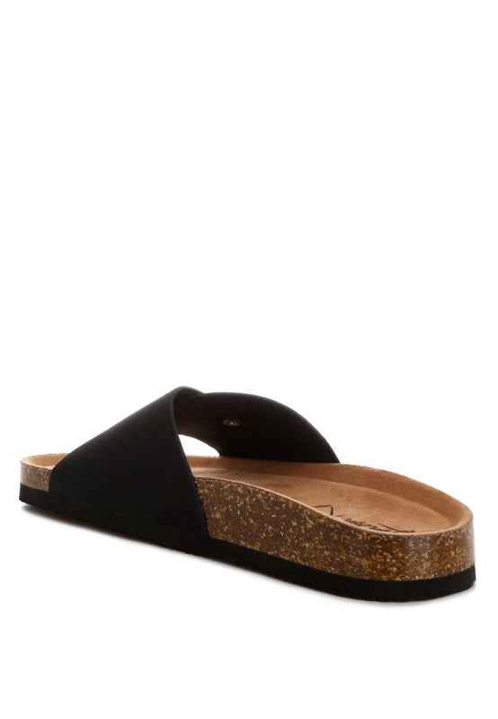 Aranda Buckled Slide-On Sandals