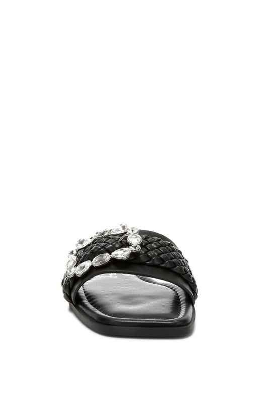 Hazbin Diamante Flat Sandals