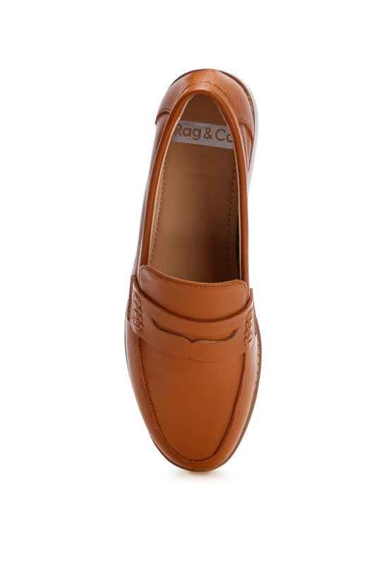 Reiga Low Block Heel Loafers