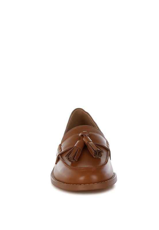Yelena Real Leather Tassel Loafers