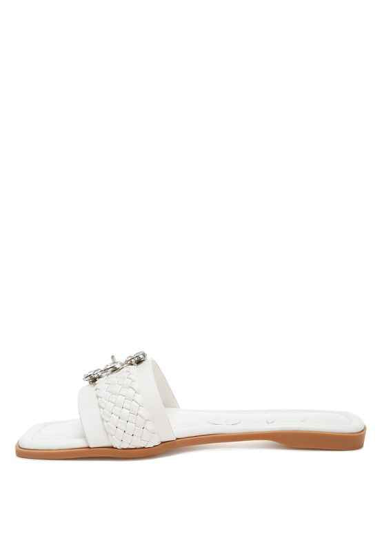 Hazbin Diamante Flat Sandals