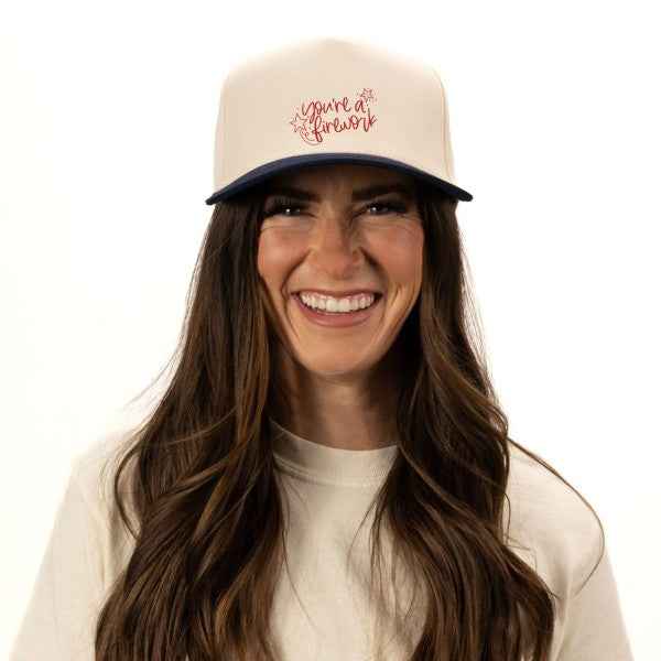 You're A Firework Canvas Trucker Hat