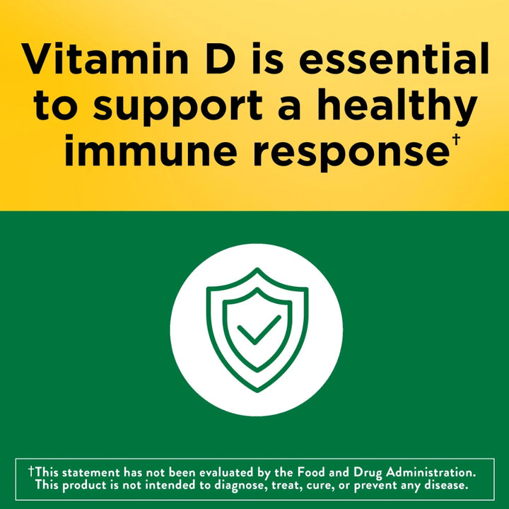 NEW Nature Made Vitamin D3 2000 IU(50 mcg)Bones Teeth Immune Health 320 Softgels AA LLC