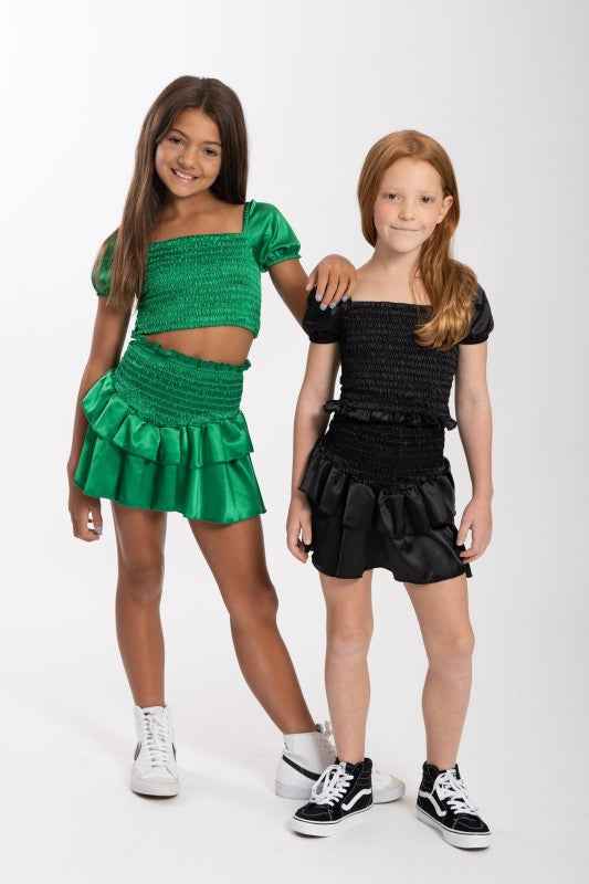 Kids Amber Smocked Ruffle 2 Piece Set