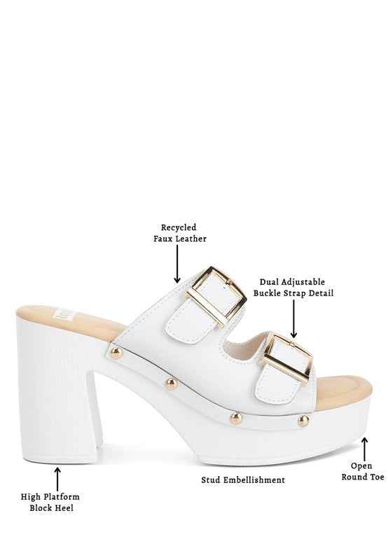 Kenna Dual Buckle Strap Sandals
