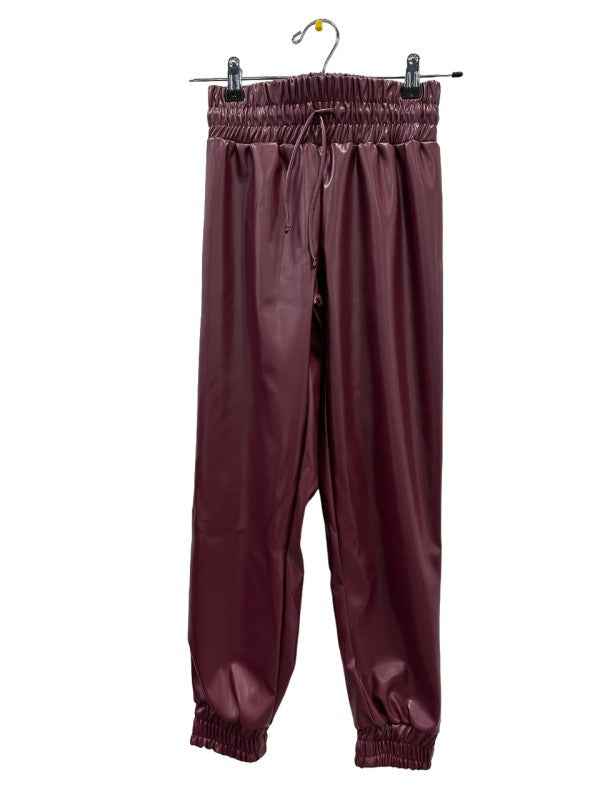 Leather Joggers
