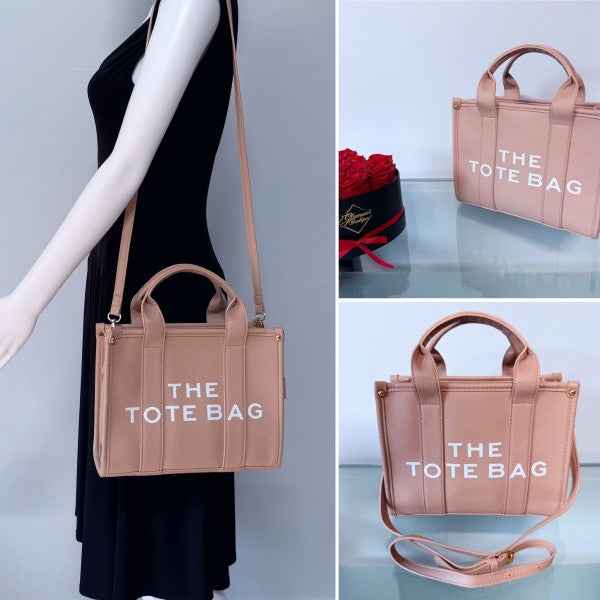 Design Tote Bag Medium Size Beige