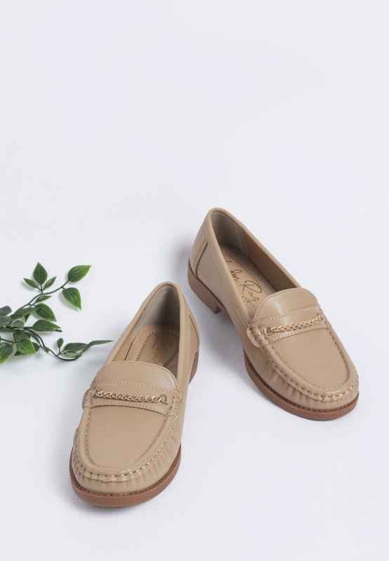Nemunk Metallic Chain Detail Loafers