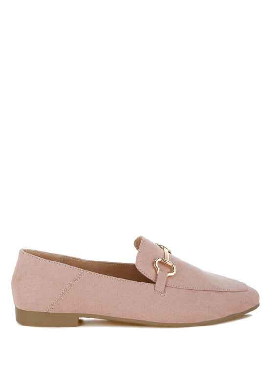 Noltas Horsebit Embellished Flat Loafers
