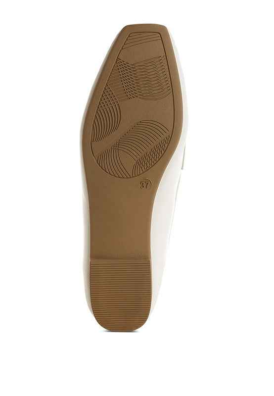 Dorlina Studded Faux Leather Loafers