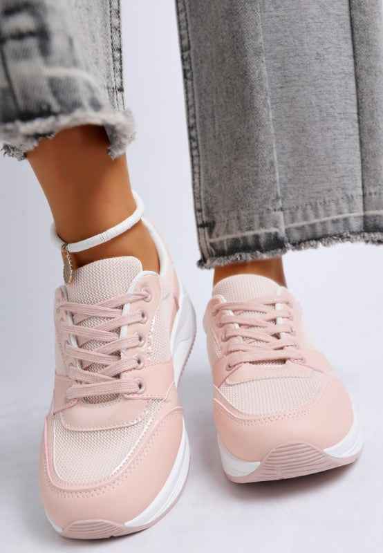 Subasa Chunky Mesh Lace Up Sneakers